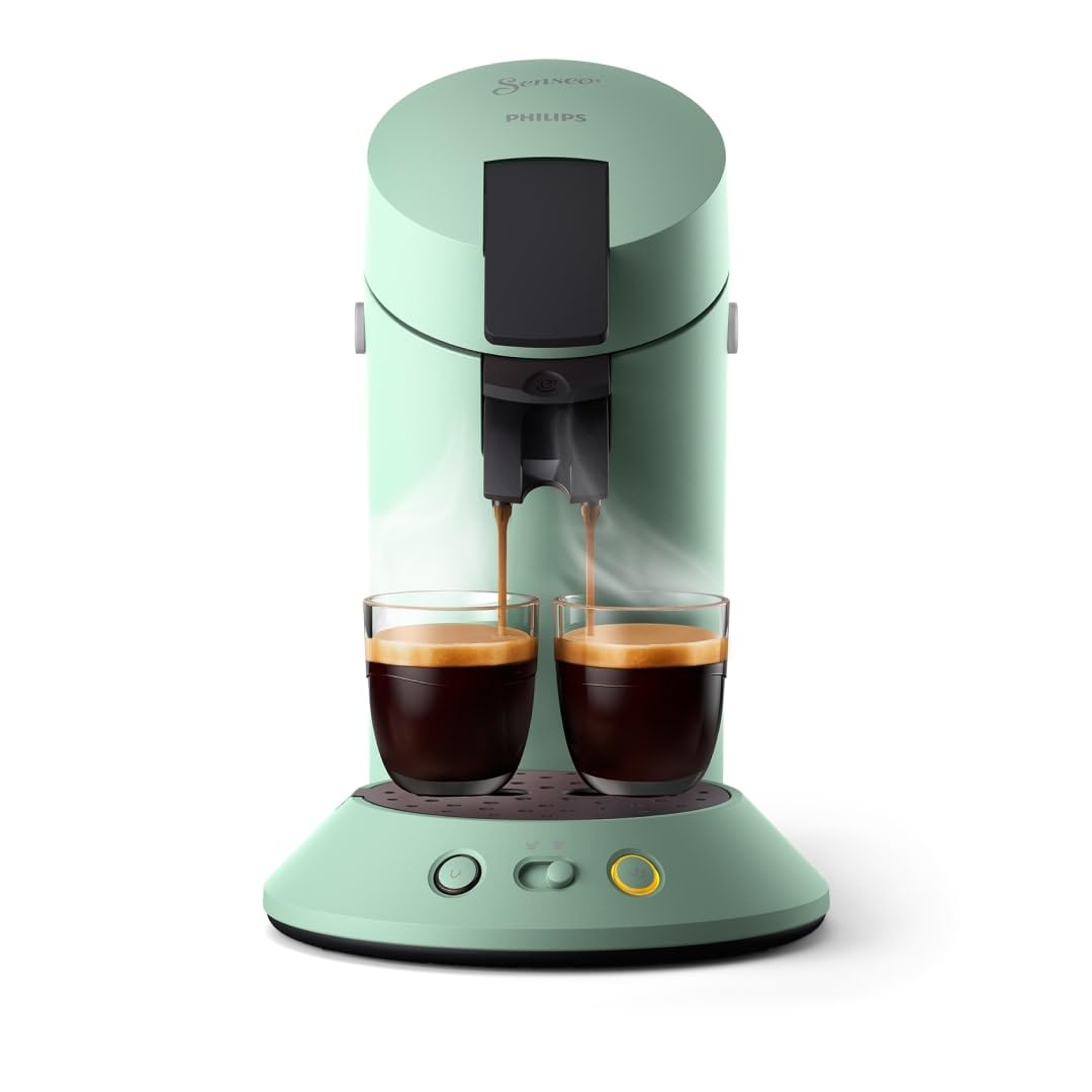 Senseo Original Plus CSA210/80 – Machine à Café à Dosettes, Vert Désert