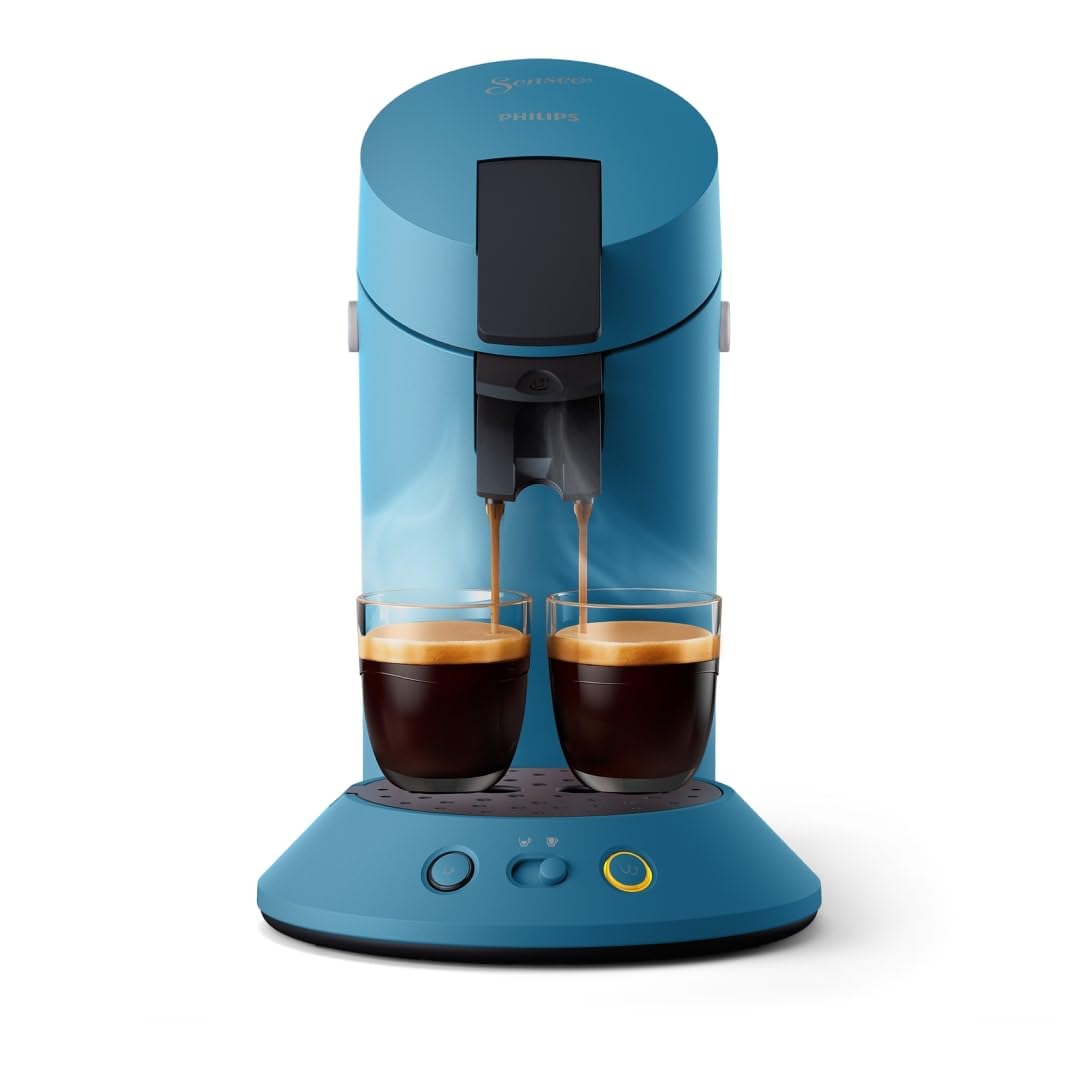 Senseo Original Plus CSA210/00 – Machine à Café à Dosettes, Bleu Paon