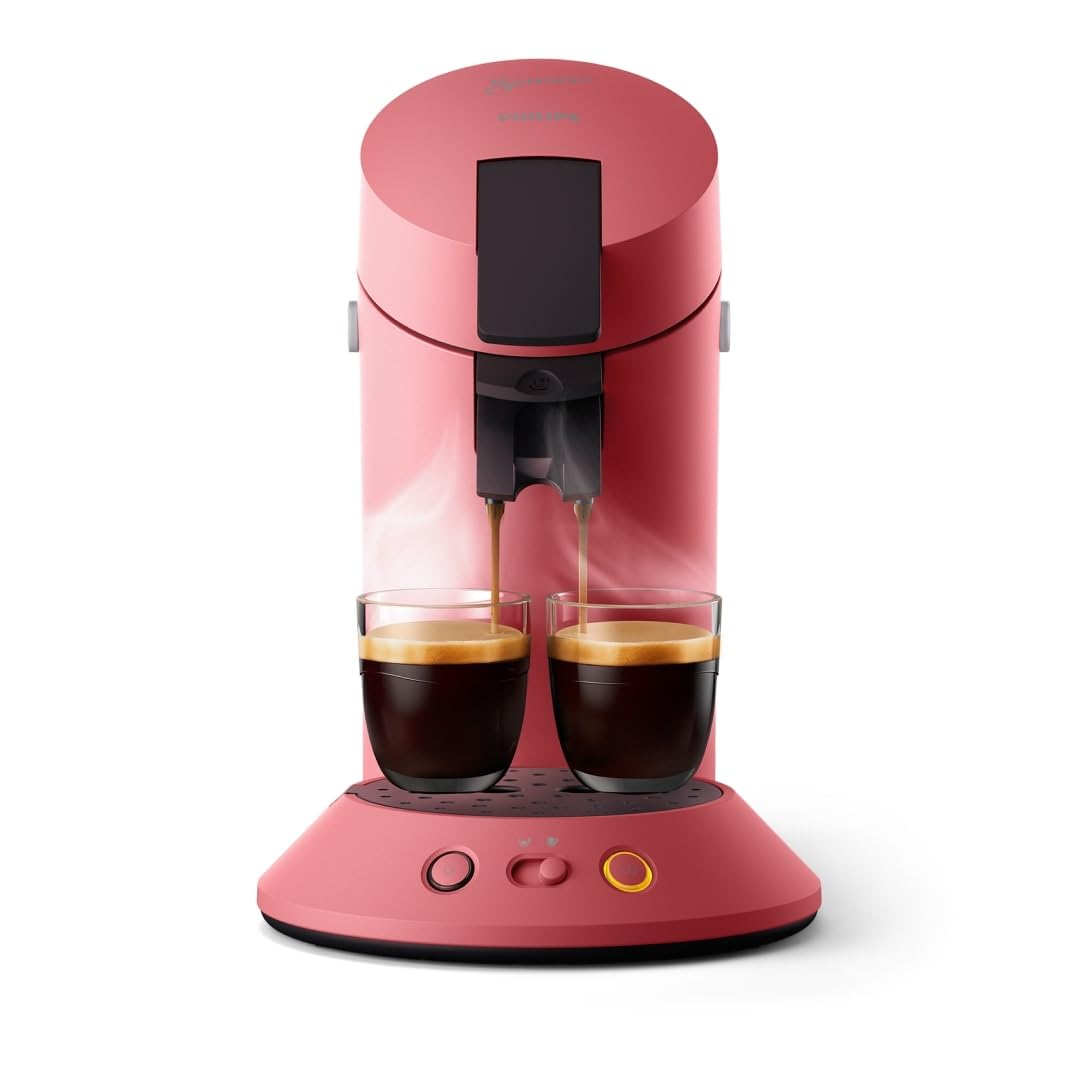 Senseo Original Plus CSA210/35 – Machine à Café à Dosettes, Rouge Tendre