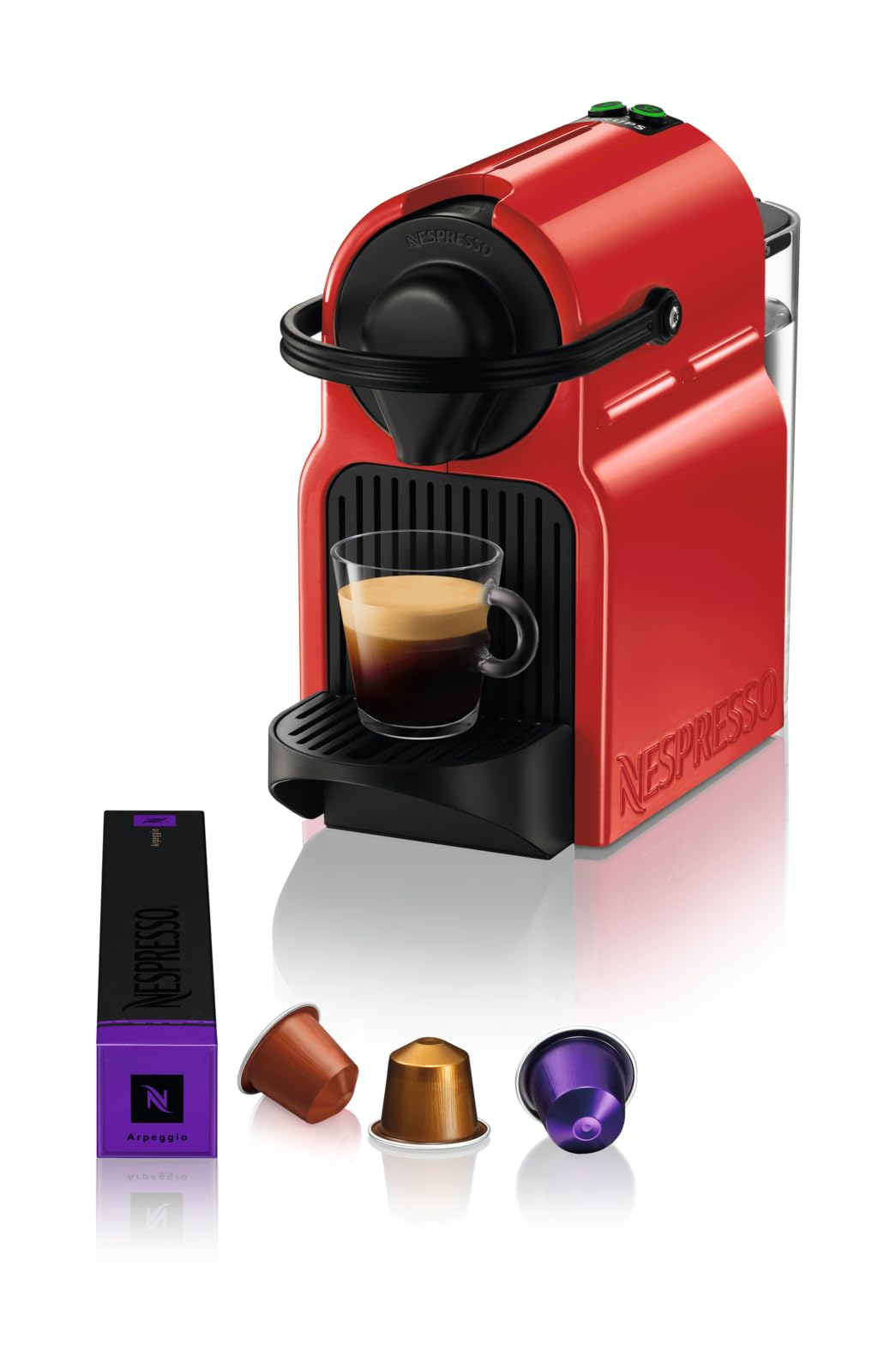 Inissia – Machine à Café à Capsules, Rouge