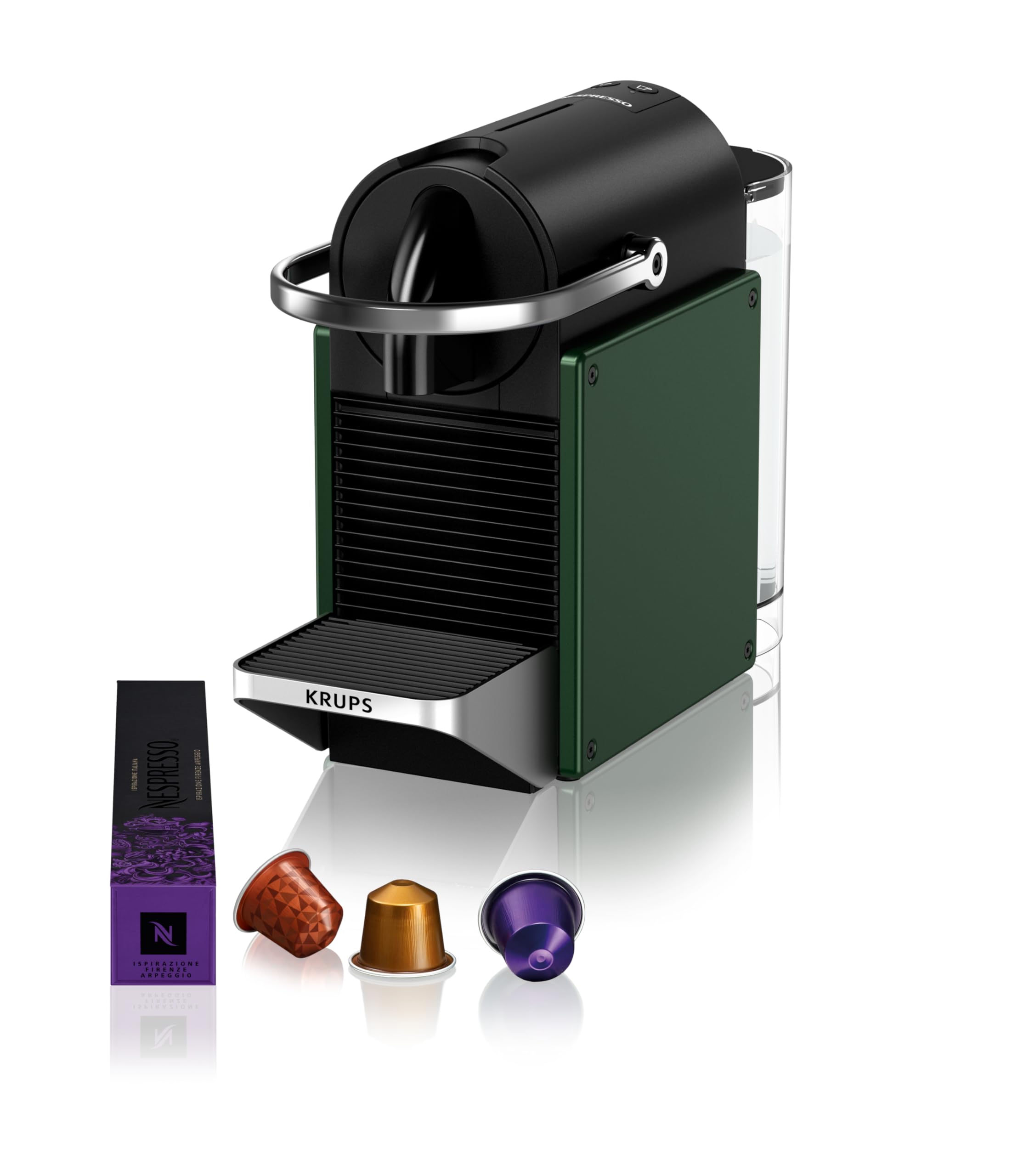Pixie – Machine à Café à Capsules, Vert Foncé